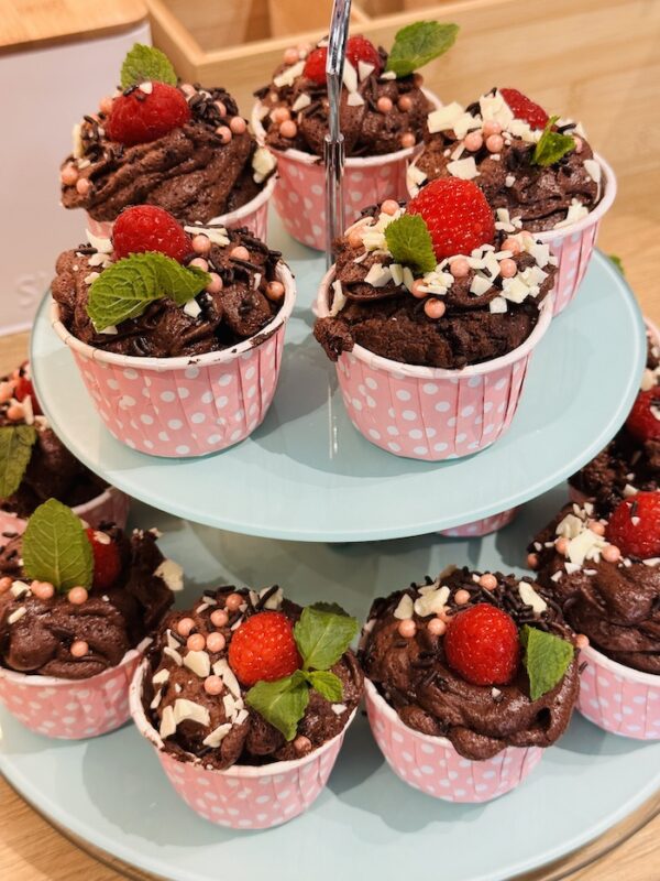 Muffin teemakohaliste kaunistustega