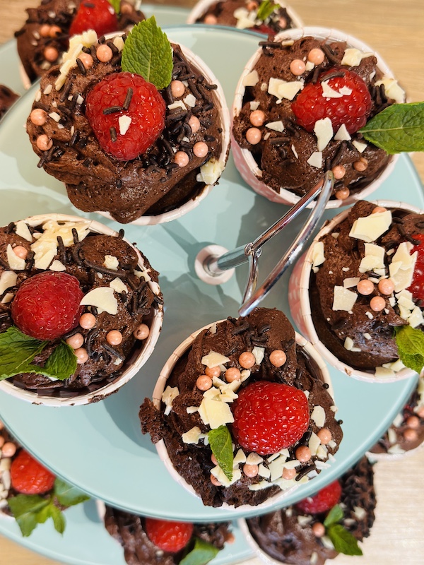 Muffin teemakohaliste kaunistustega